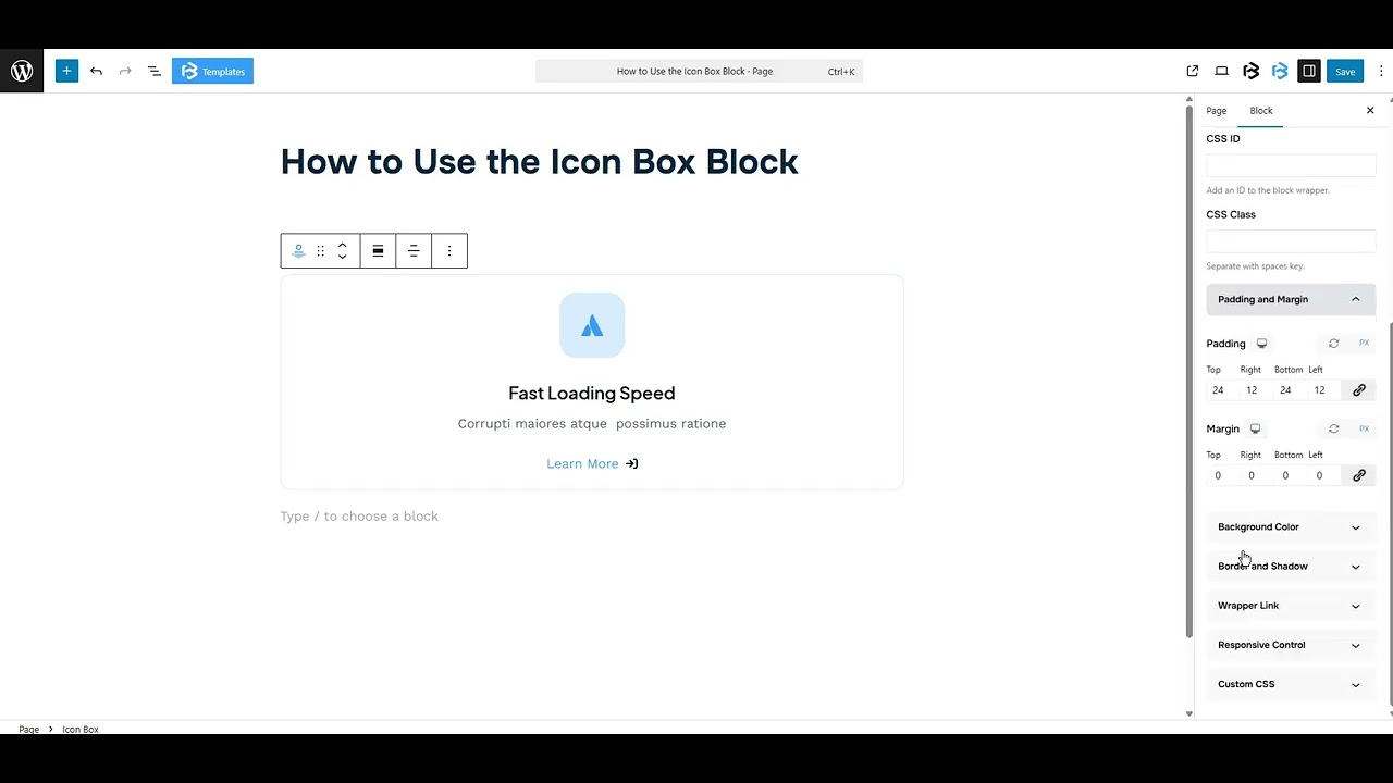 icon box extra section video