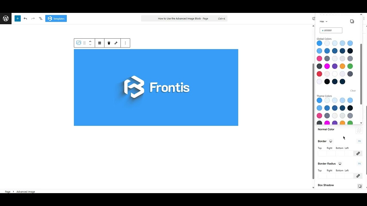 Advanced image  extra  section video