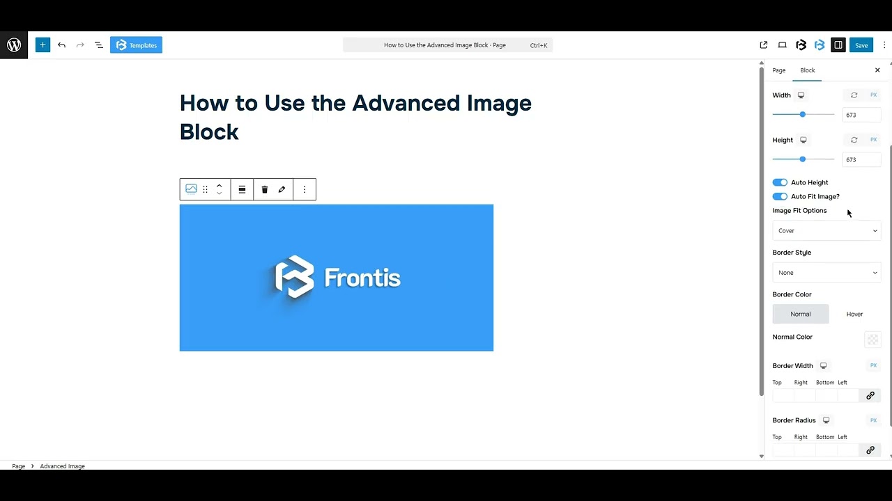Advanced image  Style  section video