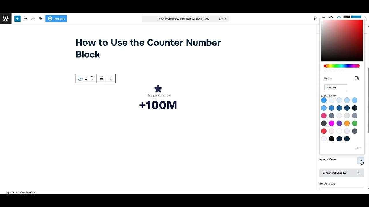 counter number Extra  section video